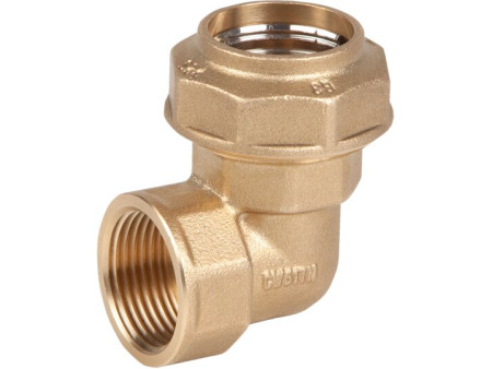 CODO EGB 90º ROSCA HEMBRA POLIETILENO 63 X 2" LATON EBF