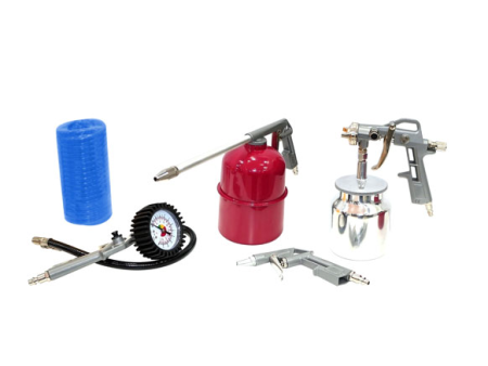 KIT AEROGRAFO PINTAR PROFESIONAL 5 PIEZAS NIVEL