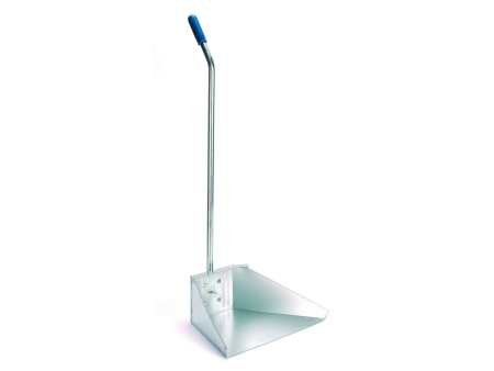 RECOGEDOR METALICO GALVA CON MANGO 80CM