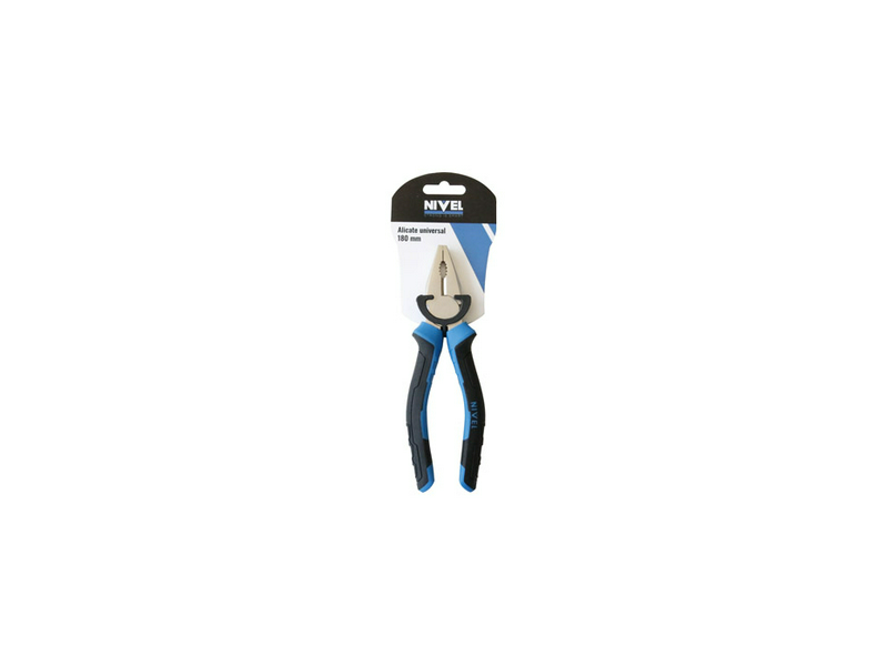 ALICATE UNIVERSAL MANGO BIMATERIAL 180MM NIVEL