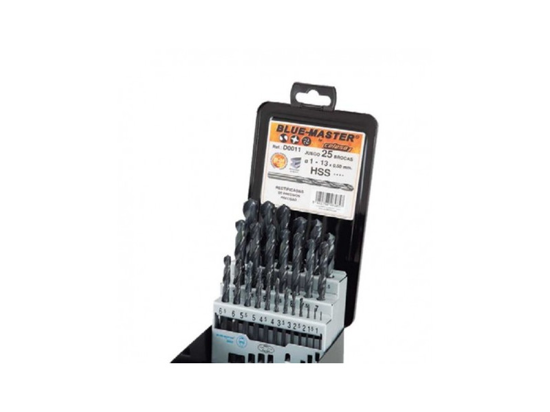 ESTUCHE METAL BROCAS DR-25 HSS STANDARD 1 - 13 X 0.5MM SESA 1935025 