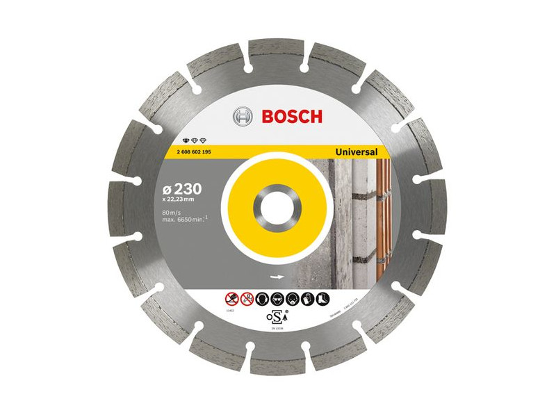 DISCO MATERIAL DE OBRA PROFESIONAL UNIVERSAL 115 X 22,23 X 10MM