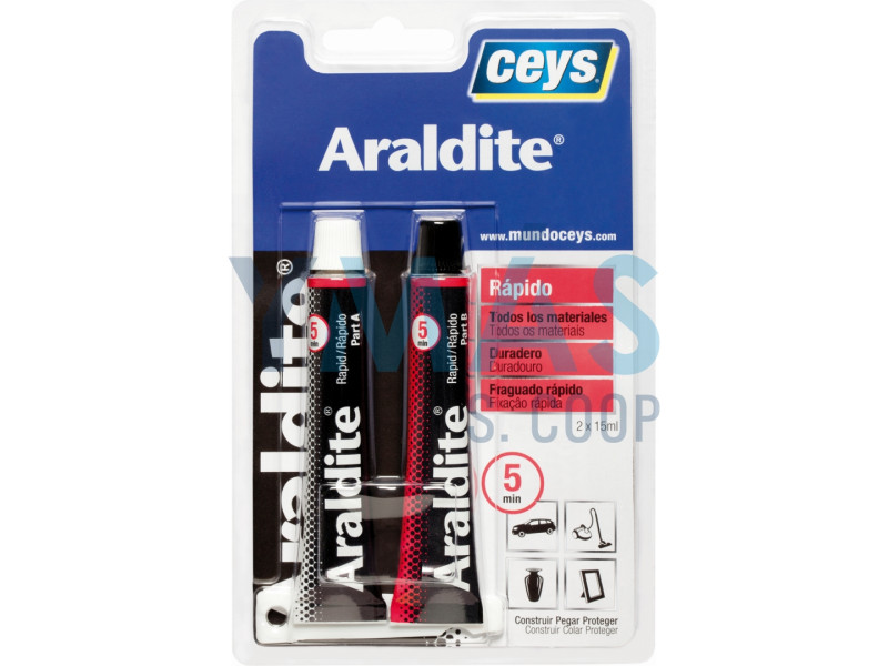 ARALDIT RAPIDO GRANDE 15 + 15ML BLANCO CEYS 510203    