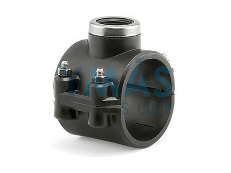 COLLARIN TOMA 4 TORNILLOS 63 MM HEMBRA 1.1/4" POLIETILENO