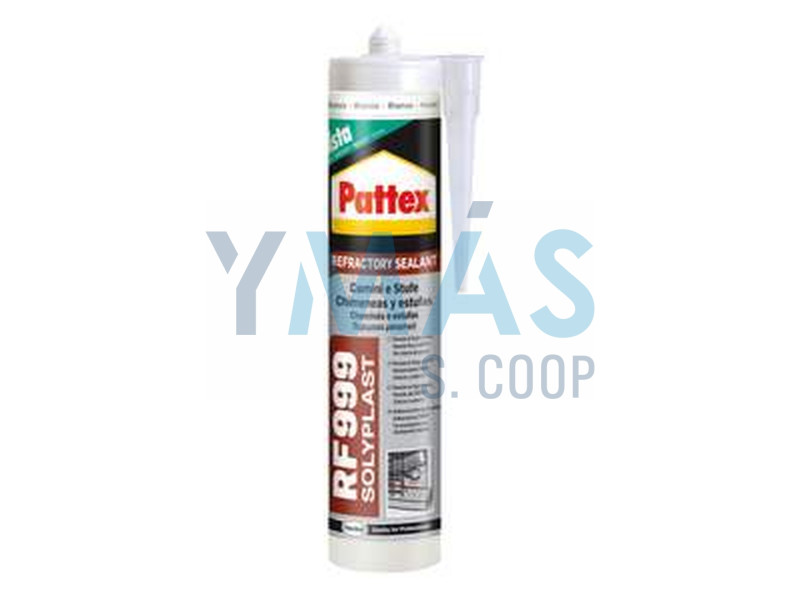 MASILLA REFRACTARIA ESTUFAS Y CHIMENEAS 1500ºC RF999 NEGRA 300ML