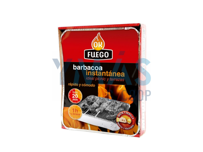 BARBACOA INSTANTANEA UN SOLO USO 24 30CM