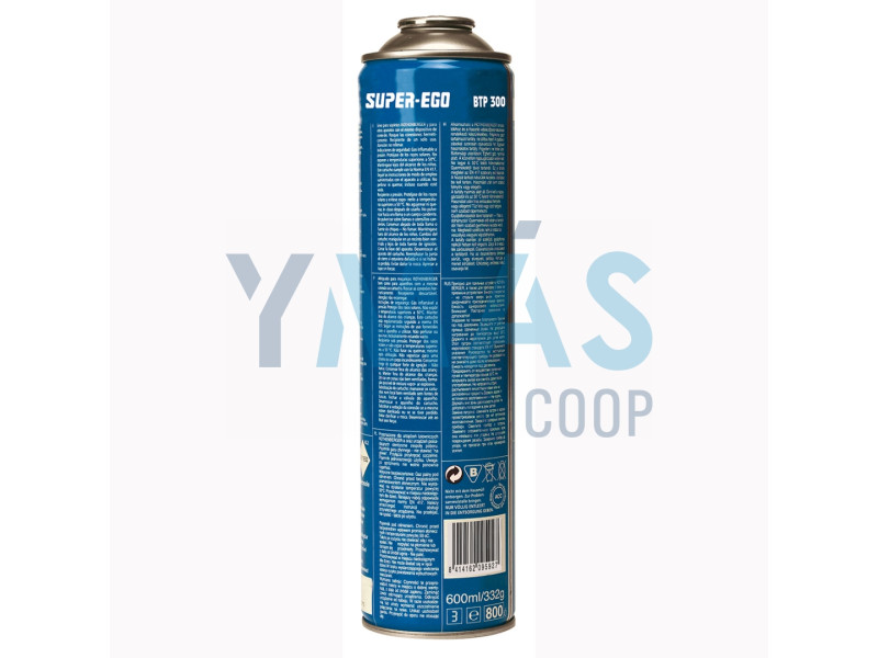 BOTELLA MULTIGAS BTP-300 PARA SOPLETE EASY 35% PROPANO - 65% BUTANO