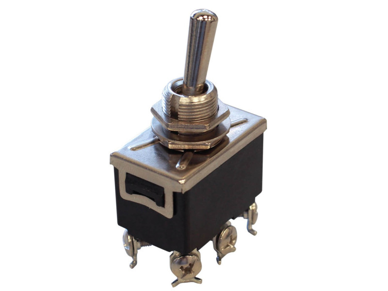 INTERRUPTOR PALANCA 6 PATILLAS ON-OFF-ON 10A 250V 15A 125V
