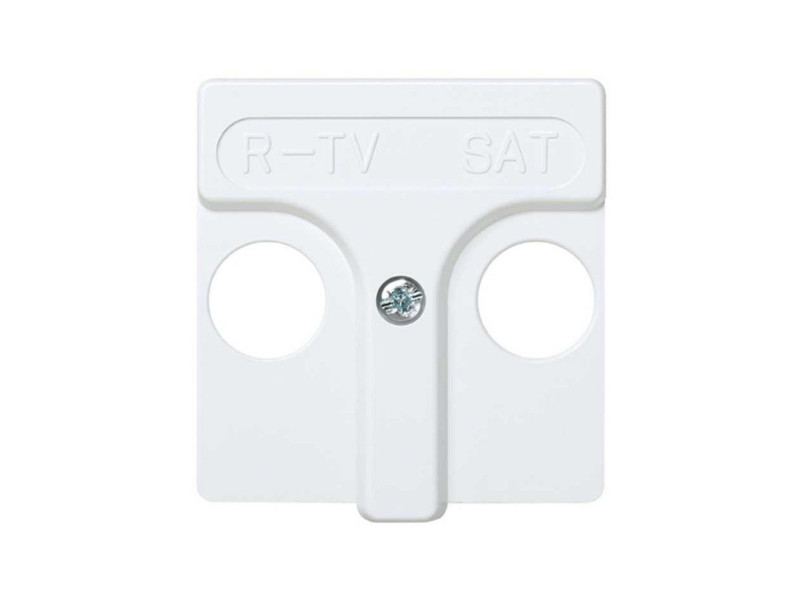 TAPA SERIE 27097-34 PARA TOMA R-TV SAT BLANCO NIEVE