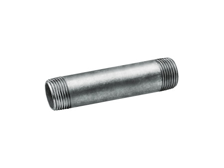 TUBO ACERO GALVANIZADO MANGUITO NIPPLE ROSCADO 1" 200MM