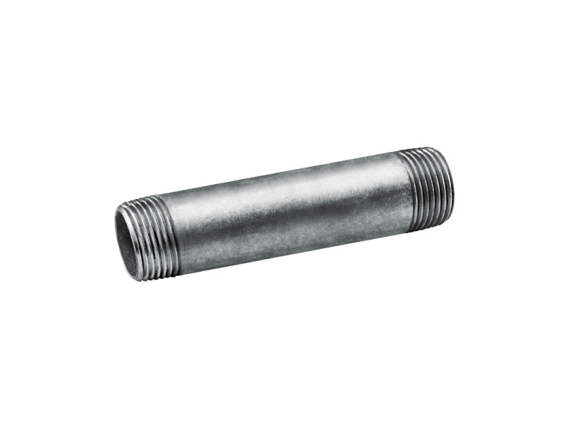 TUBO ACERO GALVANIZADO MANGUITO NIPPLE ROSCADO 1" 200MM