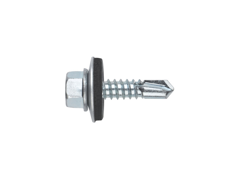 TORNILLO DIN-7504-K AUTOTALADRANTE ZINCADO CON ARANDELA VULCANIZADA 4,8 X 38MM