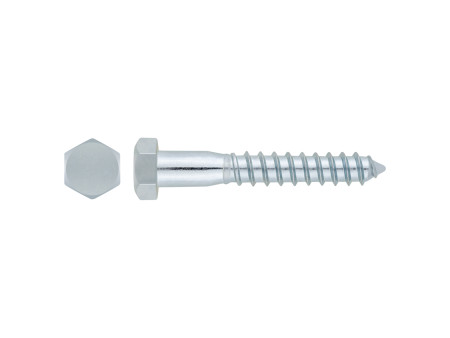 TORNILLO BARRAQUERO DIN-571 6 X 100MM ZINCADO 