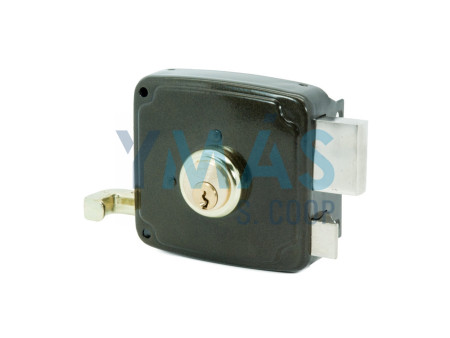 CERRADURA DE SOBREPONER 1125/80 IZQUIERDA ESMALTADO ( BOMBILLO REDONDO )