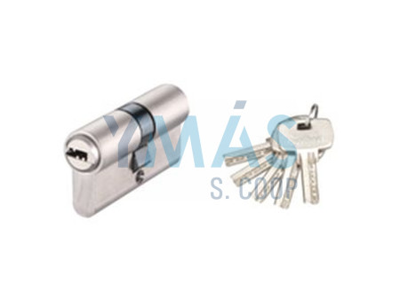 CILINDRO SEGURIDAD LEVA LARGA 30 X 40 NIQUEL 5 PITONES