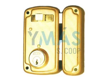 CERRADURA DE SOBREPONER 4056-A 60MM IZQUIERDA CON TIRADOR PINTADA