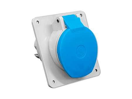 BASE CETAC PARA EMPOTRAR 32A 2 POLOS + TIERRA 380V