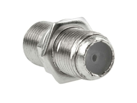 CONECTOR F DOBLE HEMBRA CON TUERCA