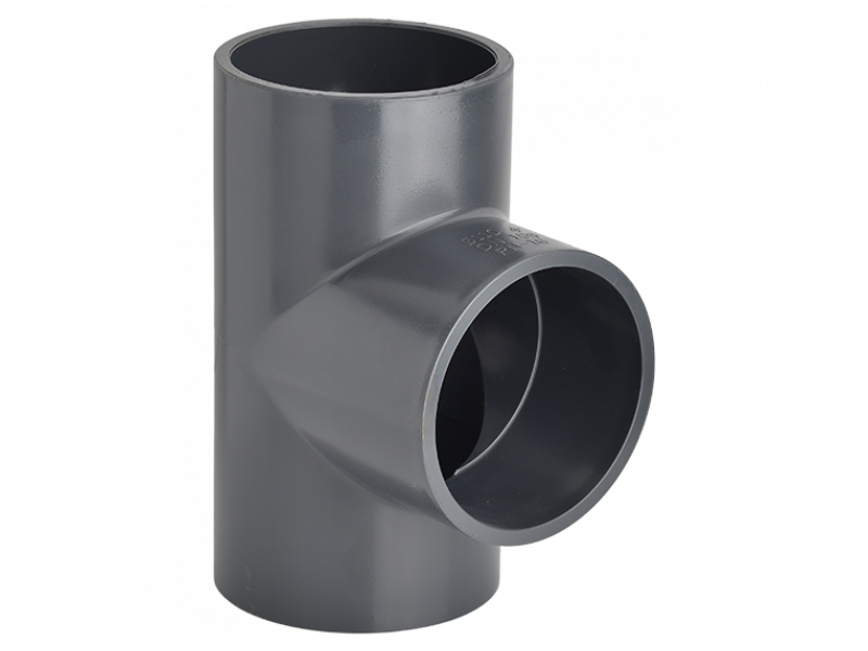 TE ENCOLAR IGUAL HEMBRA 90º PVC PRESION 40MM