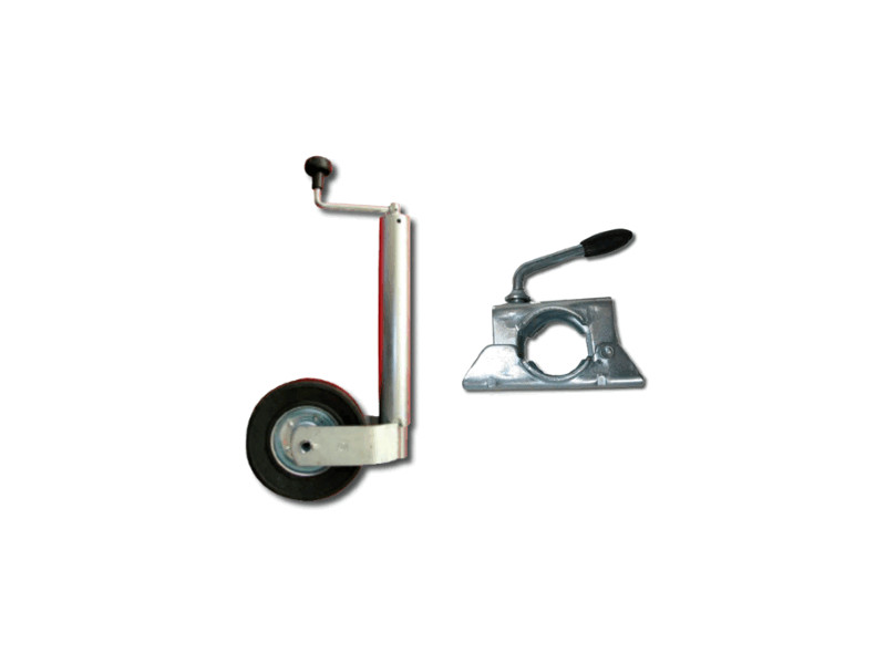 KIT RUEDA JOCKEY REFORZADA 60MM CON ABRAZADERA COMPLETO