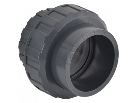 UNION 3 PIEZAS ENCOLAR H-H 75MM PVC PRESION 