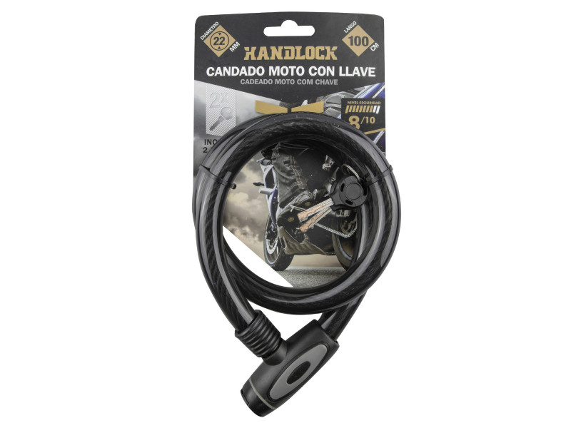 CANDADO HANDLOCK MOTO 2,2 X 100 CM