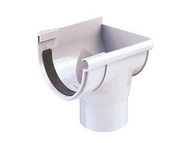 BAJADA DERECHA CANALON D25 BLANCO FERROPLAST 226004 