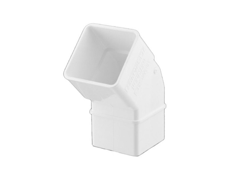 CODO CANALON EUME CUADRADO 45º BLANCO FERROPLAST 223017