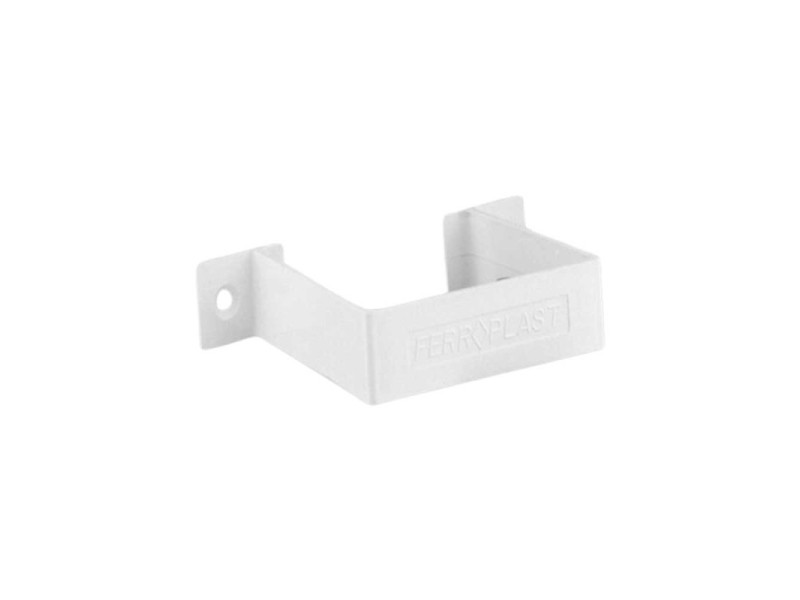 ABRAZADERA CANALON EUME CUADRADO PVC 70 X 70MM BLANCO FERROPLAST 223013