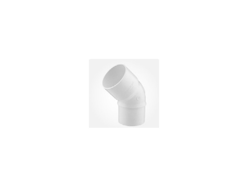 CODO CIRCULAR M-H 45º CANALON 90MM BLANCO FERROPLAST 223018