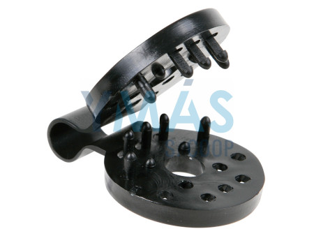 CLIP PLASTIFICADO FIJACION MALLAS 10 UNIDADES