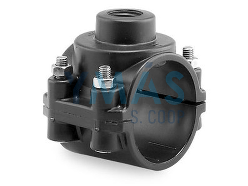 COLLARIN TOMA 4 TORNILLOS 63 MM HEMBRA 3/4" POLIETILENO