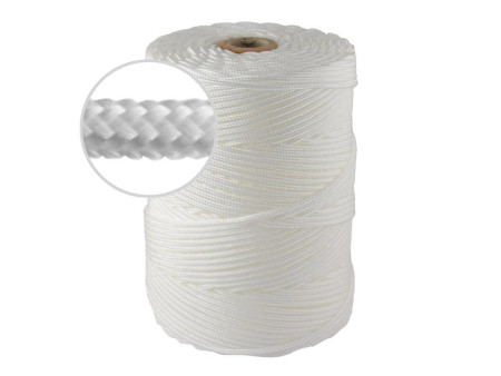BOBINA RIEL CUERDA POLIESTER 3.5MM BLANCA