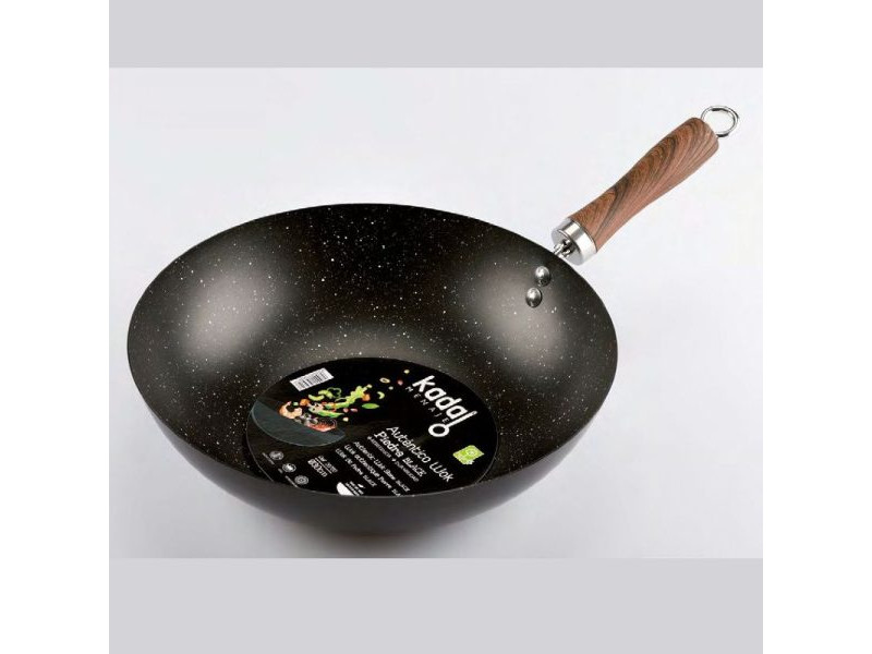 SARTEN WOK PIEDRA BLACK 30CM MANGO SOFT TOUCH INDUCCION