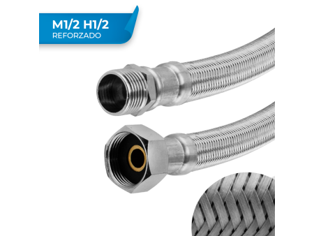 CONEXION INOX 19MM M 1/2" - H 1/2" 20CM