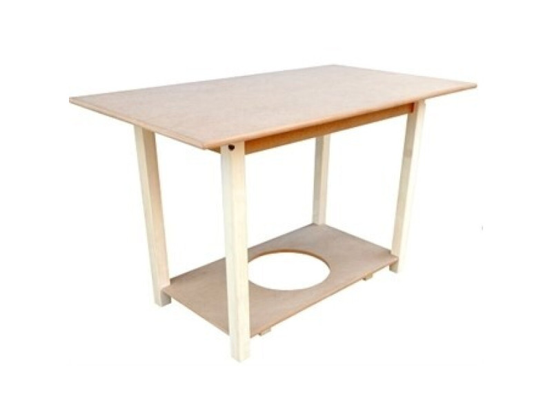 MESA CAMILLA RECTANGULAR 110 X 70 CM CON TARIMA