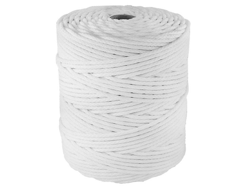 CORDON POLIPLASTICO TRENZADO 4.5 MM BLANCO