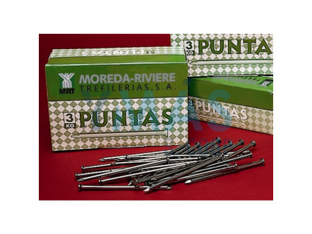 CLAVO PUNTA CABEZA PLANA 19 X 90