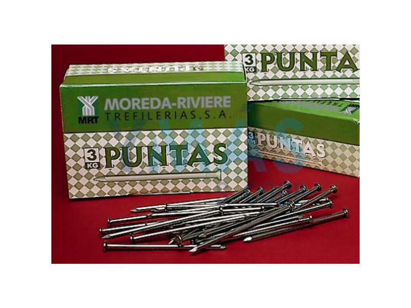 CLAVO PUNTA CABEZA PLANA 19 X 90