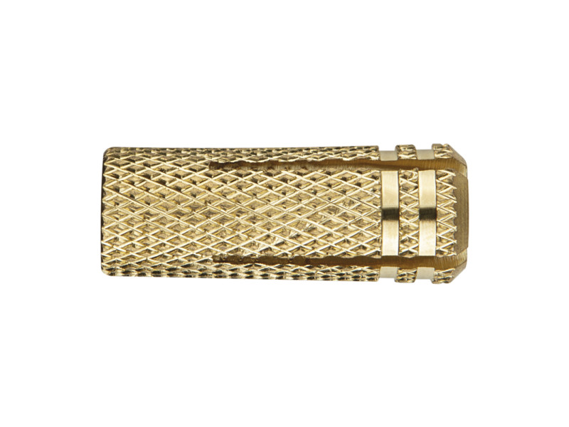 TACO DE LATON PARA FIJACIONES LIGERAS EN MATERIALES MACIZOS M12 X 38 Ø15