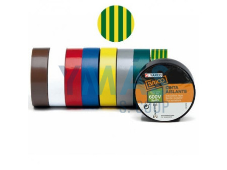 CINTA AISLANTE RANGER 19MM X 20M AMARILA / VERDE