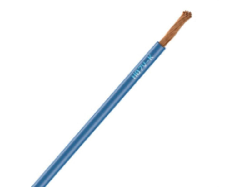 HILO LINEA FLEXIBLE 1 X 2.5 LIBRE HALOGENOS H07Z1K AZUL