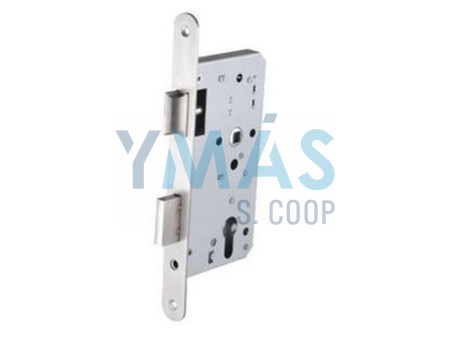 CERRADURA DE EMBUTIR E3510/40 CANTO REDONDO INOX