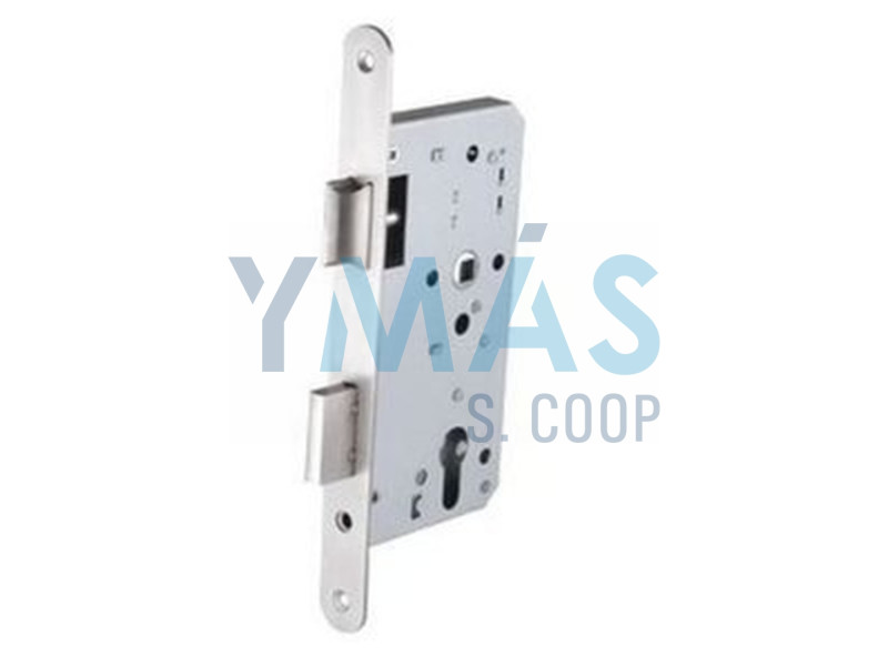 CERRADURA DE EMBUTIR E3510/40 CANTO REDONDO INOX