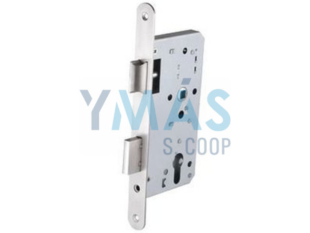 CERRADURA DE EMBUTIR E3510/50 CANTO REDONDO INOX