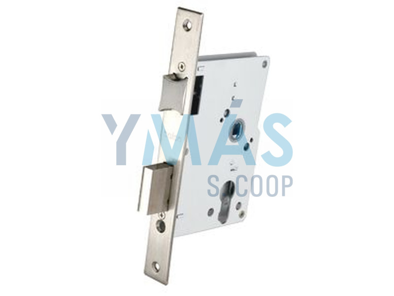 CERRADURA DE EMBUTIR E3510/60 CANTO CUADRADO INOX