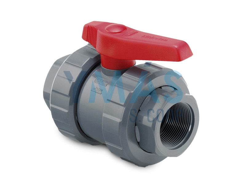 VALVULA ESFERICA ROSCADA H-H 1/2" PVC