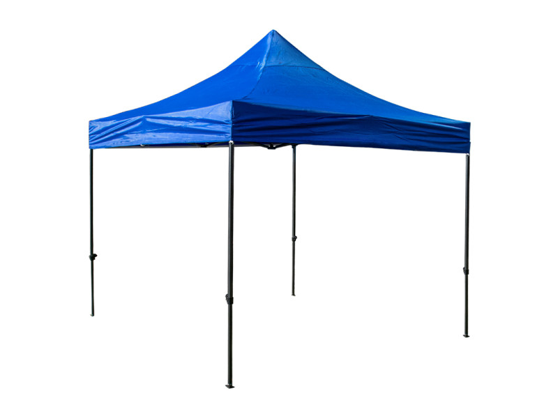 CARPA PLEGABLE METAL GALVANIZADO 3X3 M AZUL SIN CERRAMIENTO
