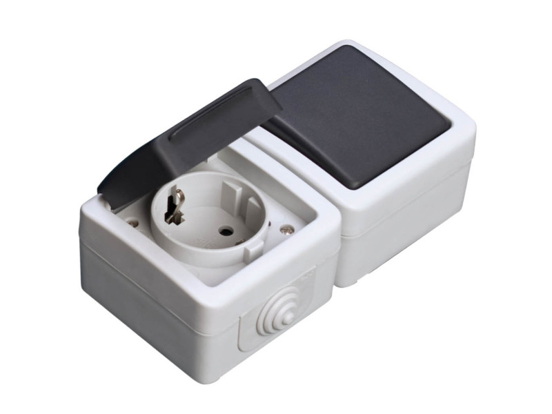 CONMUTADOR + BASE ESTANCO IP44 250V