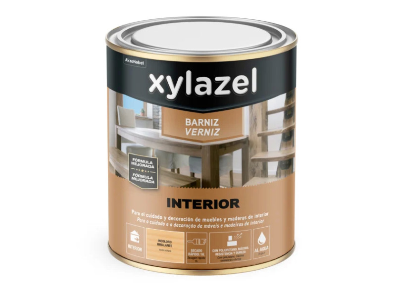BARNIZ INTERIOR BRILLANTE INCOLORO 750ML